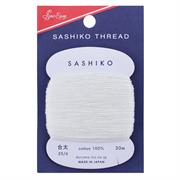 Sashiko 20/6 Cotton Embroidery Thread, 40m, 201 Off White